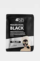 SIS Make-up Máscara Facial Black Peel Off, Controle de Oleosidade e Redução de Acne, 10ml