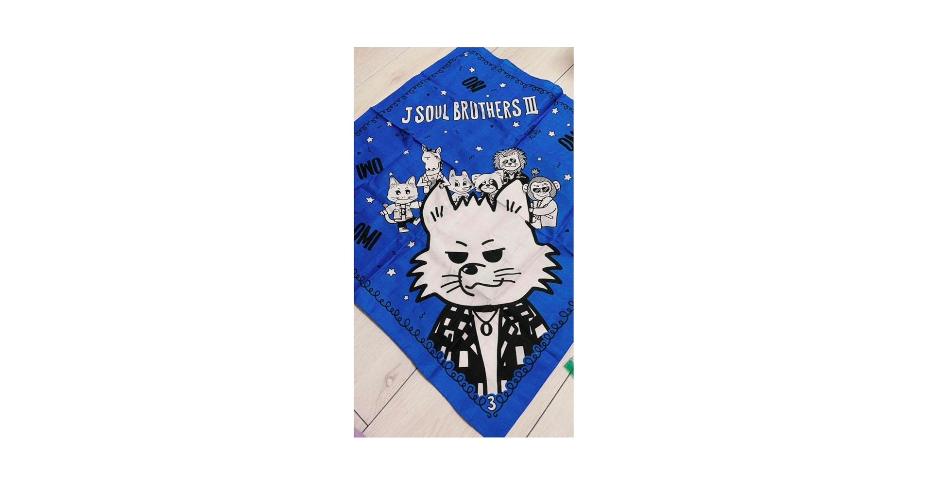 登坂広臣　オリジナルロゴ入りバンダナ ブルー　大阪　popup CDL 登坂広臣 オリジナルロゴ入りバンダナ ブルー 大阪 popup CDL