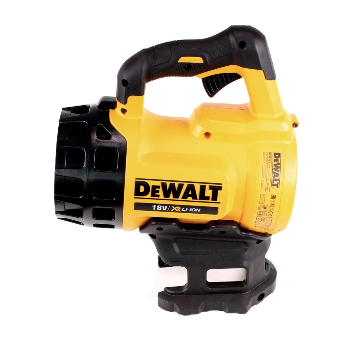 DeWalt Soffiatore Foglie a Batteria Litio Motore Brushless, Velocità di soffiaggio fino a 145 Km/h, Impugnatura Ergonomica 18 V, DCM562PB-QW