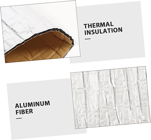 Miniatura 4 de Ciieeo Alfombrilla de aislamiento de aluminio para amortiguamiento de sonido superior, fácil instalación, accesorio automotriz