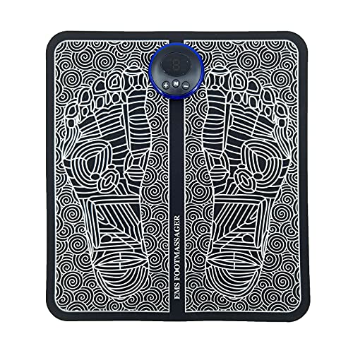 VinLr EMS Leg Reshaping Foot Massager Pad, Portable Electric Muscle Stimulator USB Rechargeable Massage Mat, Improves Blood Circulation Relieve Feet and Legs Pain