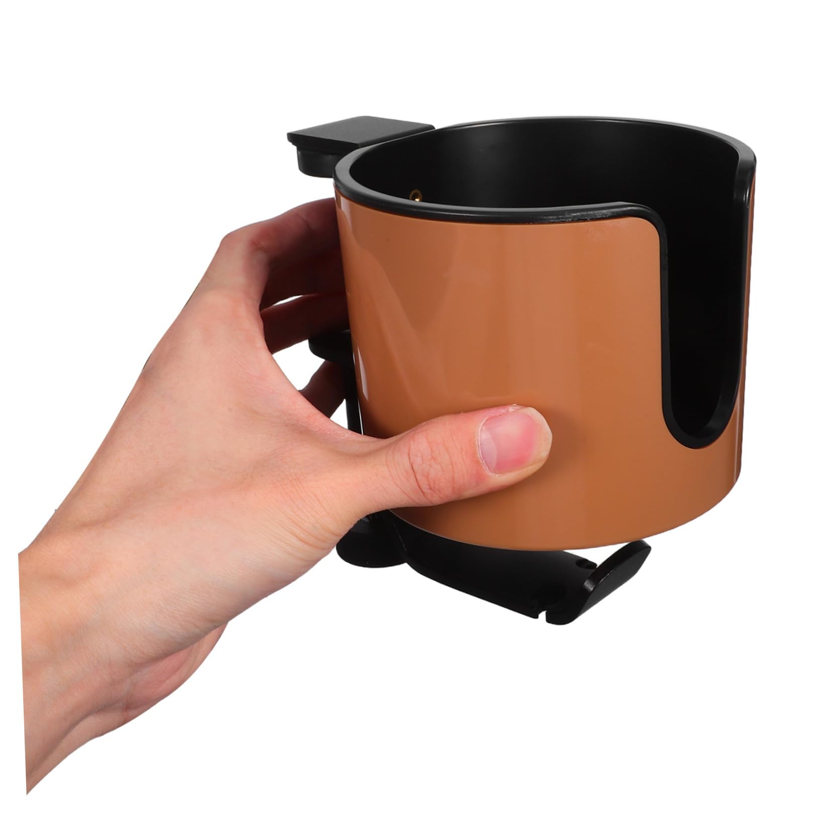 Soporte para Taza y Auriculares Giratorio Escritorio Clip Antideslizante con Rotación Organizador Multifuncional para Botellas y Cascos Accesorio Práctico para Oficina y Gaming