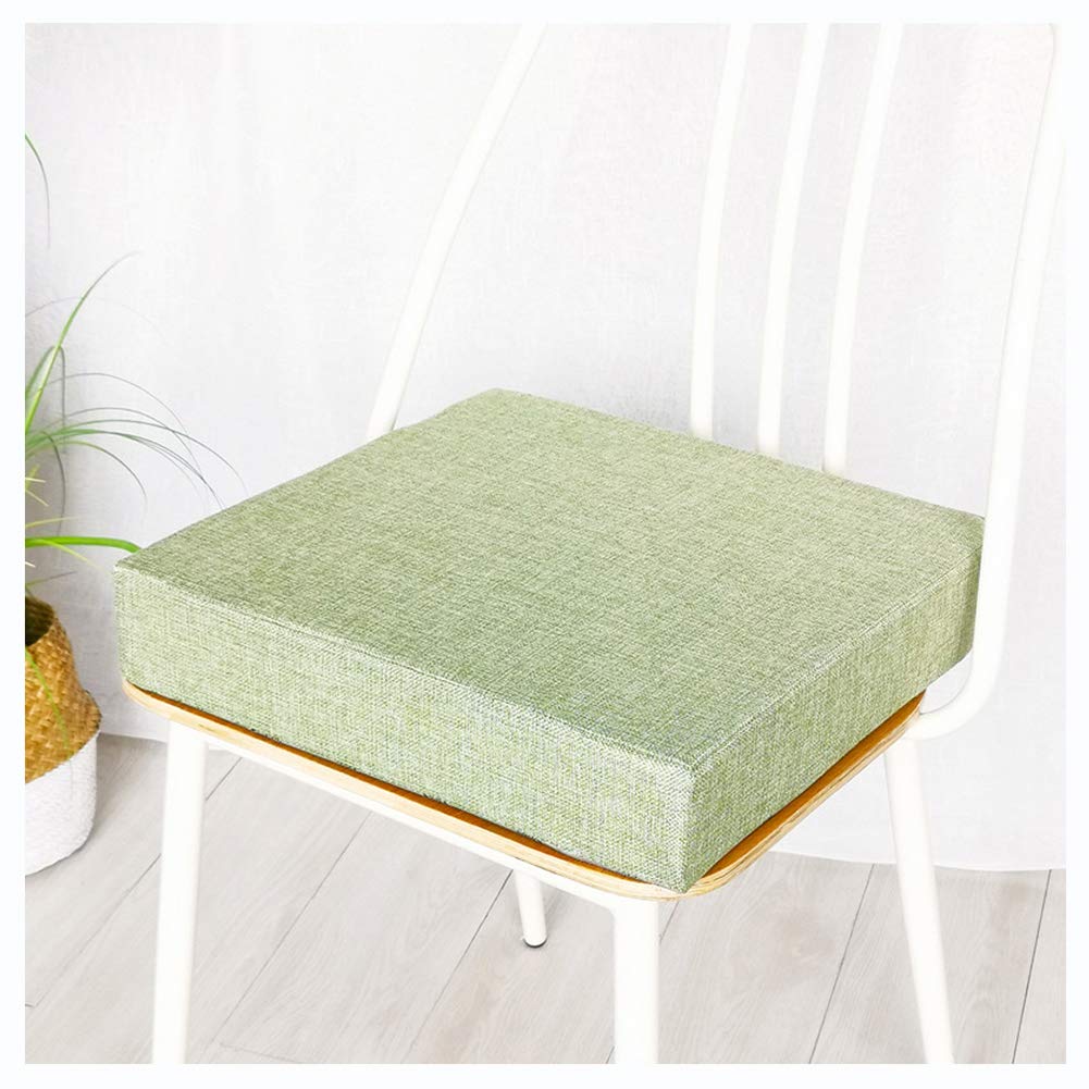 YOUCAI Chair Cushion, Armchair Booster Cushion Chair, Soft Seat Pads For Dining Chair, Padded Cushion Garden Seat Pads, Thick Square Seat Cushions Fit For Home Office Car,Green,40x40x8cm