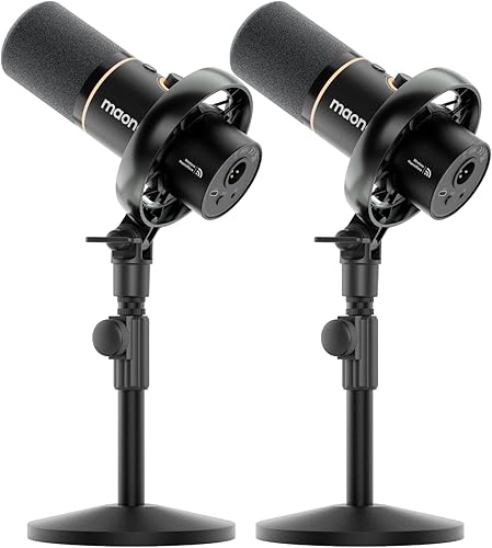 Miniatura 10 de MAONO PD200W Micrófono inalámbrico híbrido para podcast para PC, kit de micrófono dinámico XLR USB con brazo Boom, software, cancelación de ruido,