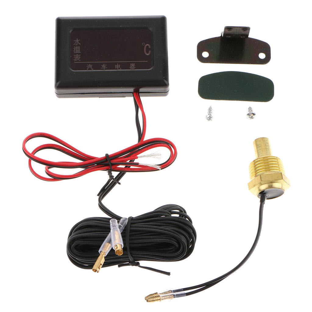 12V-24V Car LCD Digital Water Temp Temperature Gauge Meter with Sensor 21mm-image-41