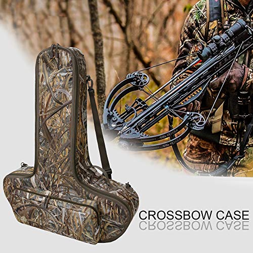 MYDAYS Soft Crossbow Case with Backpack Straps, Padded T-Shape Archery Bow Bag for Hunting, Fits Scoped Narrow Limb Crossbows with Arrow & Bolt Pocket (36.5" x 28" x 9", Camo) - image 5