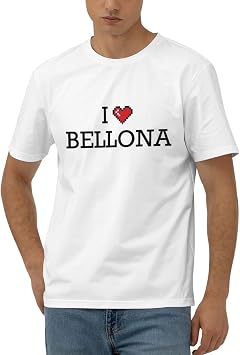 Mens Funny T-Shirt I Love Bellona T Shirt Funny Mens Shirts Color Colour, Size X-Large