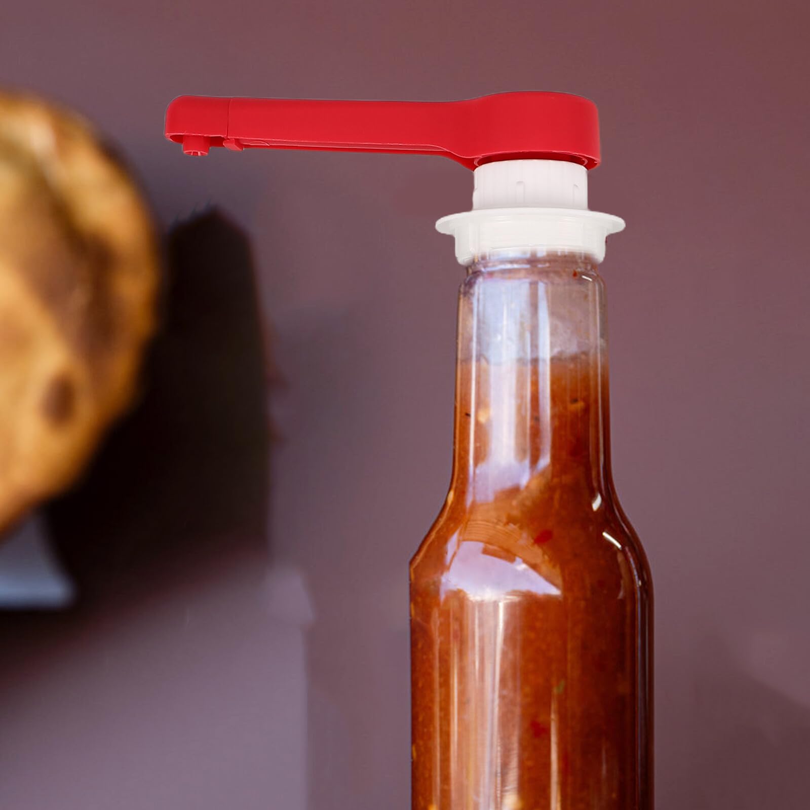 Pumpenkopf für Gewürzflasche 30cc Kunststoff mit Tropfschutz und Einfache Reinigung Ersatzpumpe für Ketchup und Sirup in Küche und Coffeeshops