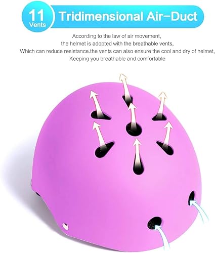 Miniatura 51 de Casco ajustable para niños de 3 a 16 años, equipo de protección con coderas, rodilleras y muñequeras para multideporte, patinaje, bicicleta, 1