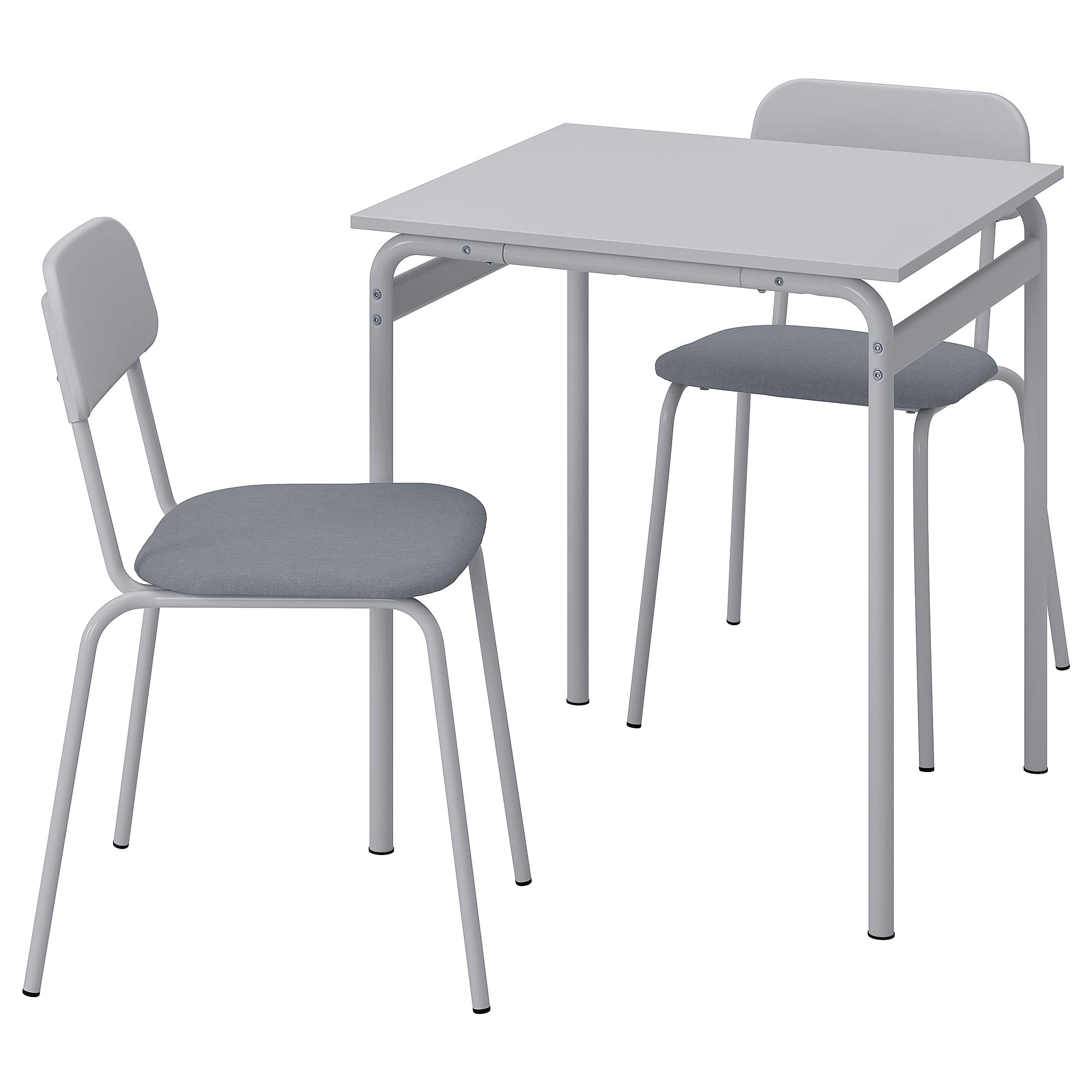 IKEA GRÅSALA/GRÅSALA table and 2 chairs, 67 cm, grey/grey : Amazon