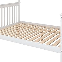 Vista 62 de Harper & Bright Designs Litera de tamaño matrimonial sobre matrimonial con 3 cajones, litera de madera maciza con almacenamiento y riel