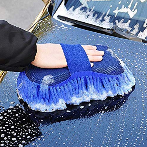 Sprade Car Washing & Dusting Sponge Duster Made with Scratch-Proof Microfiber Stuff for Intense Cleaning with Hand Grip