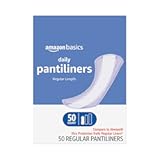 Daily Pantiliner, Regular Length, Pads for Women, Unscented, 50 Count (Previously Solimo)
