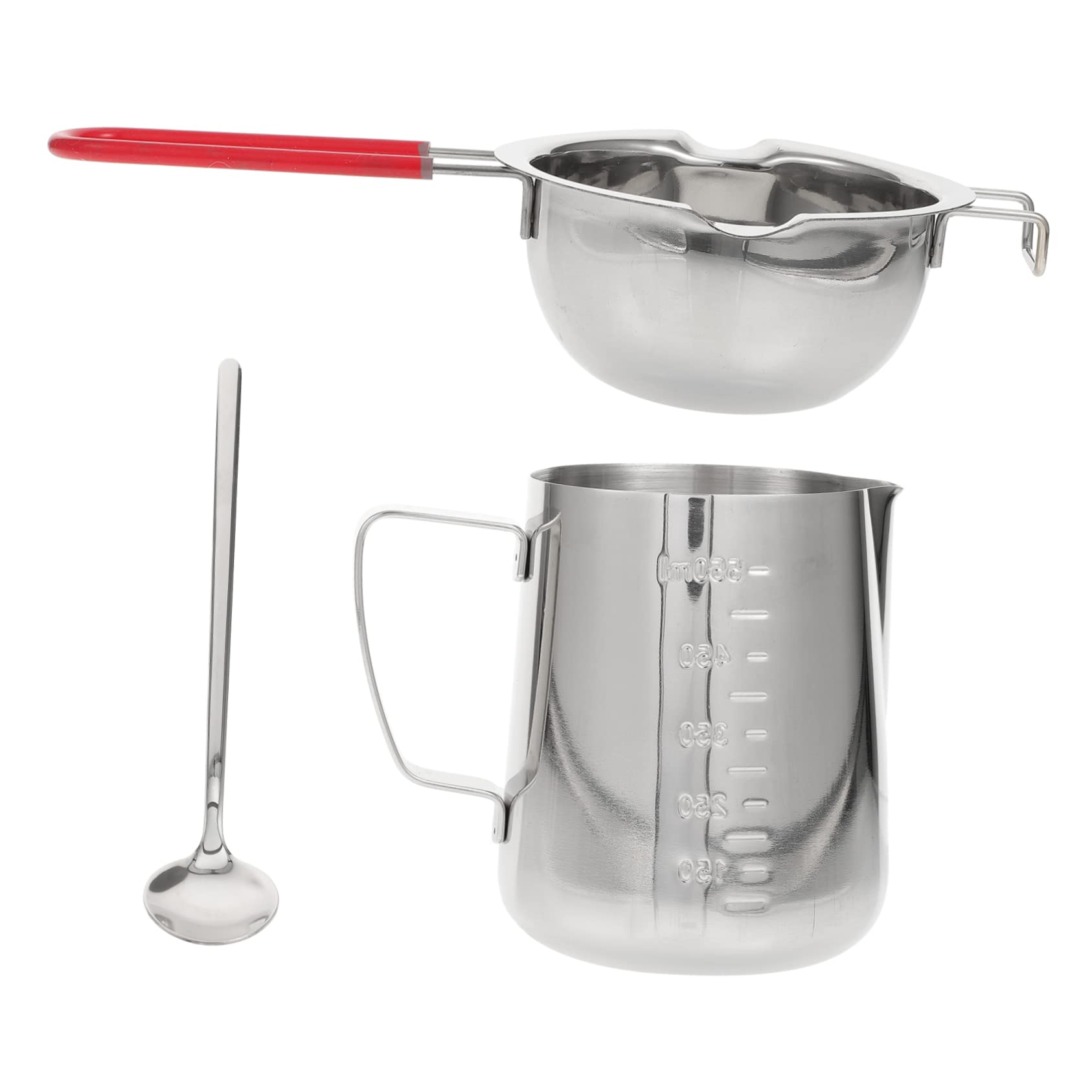 LABRIMP Juego de Olla para Derretir Chocolate y Manteca de Acero Inoxidable, Resistente la Oxidación y Previene Quemaduras, Adecuado para Hornear