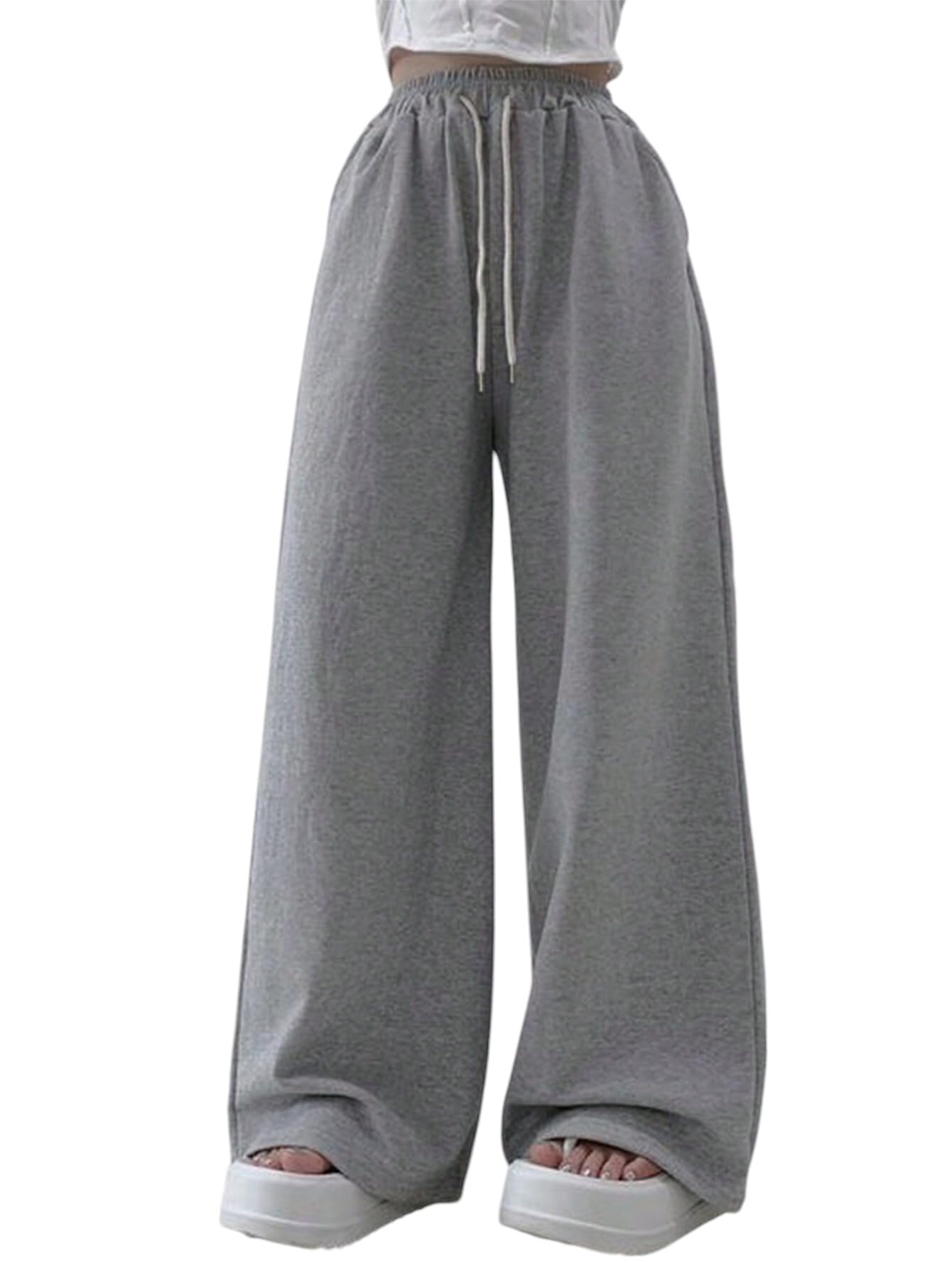 irondye Solid Cotton Blend Women Sweatpants Athleisure Track Pant Joggers-picture-44