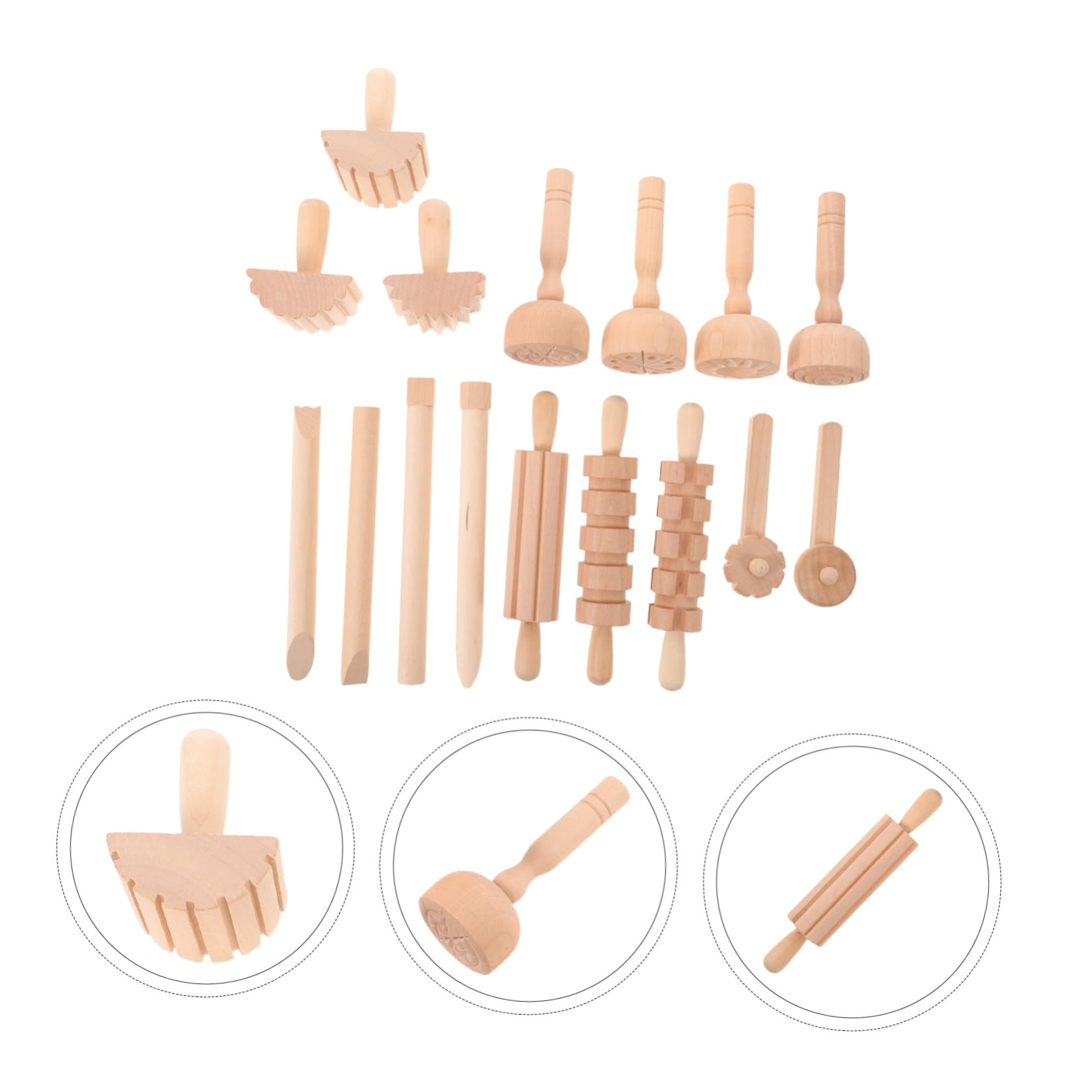 Creativo di Pasta Modellabile per Strumenti in Legno per attività Manuali e Sviluppo della creatività Infantile