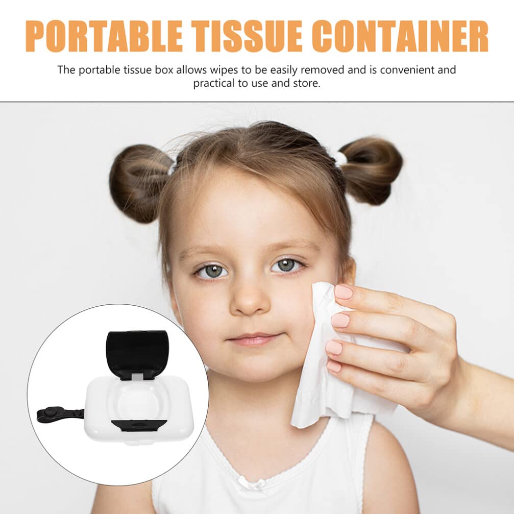COHEALI Dispensador de toallitas portátil, recargable, dispensador de toallitas húmedas, contenedor de toallitas húmedas, soporte de transporte para el hogar y viajes al aire libre