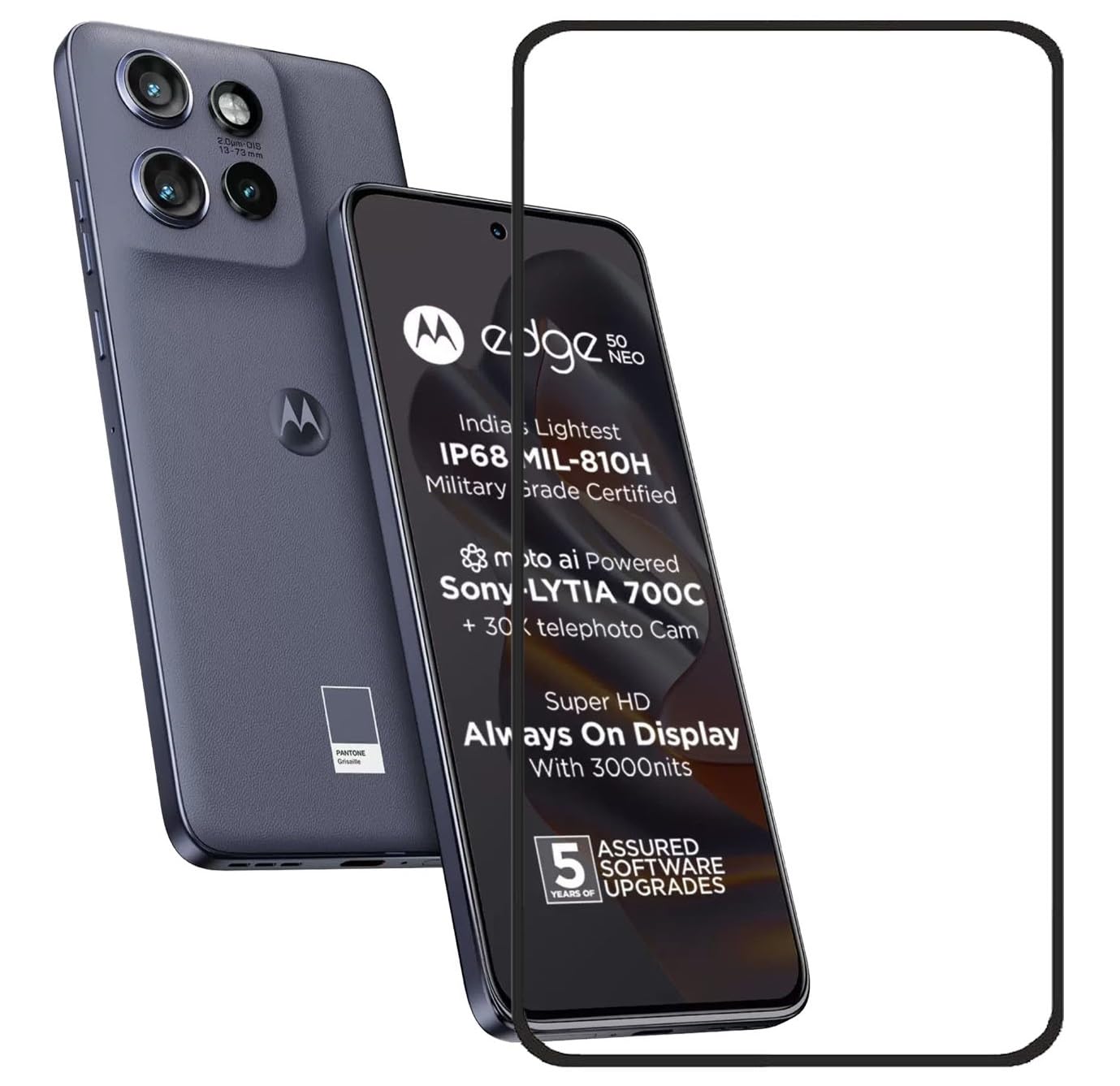 HYPER® Tempered Glass for MOTOROLA Edge 50 Neo Screen guard Full HD Quality Edge to Edge Coverage (BLACK) (Pack of 1) (B0DHP3SZ1Y) Amazon Price History, Amazon Price Tracker