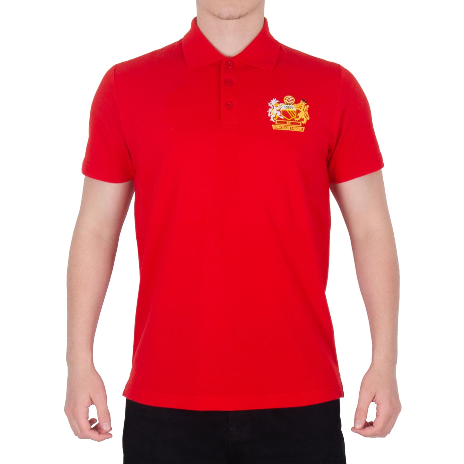 fan originals Manchester Crest Polo Shirt Red XXL