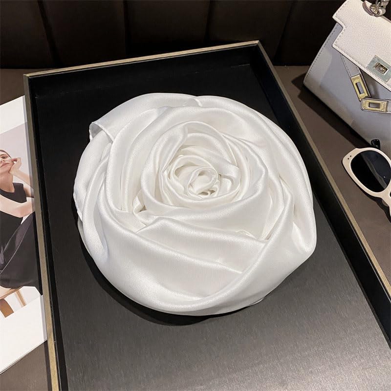 Women Breathable Lightweight Solid Color Soft Silk Feeling Long Fashion Scarves Shawls Wrap2