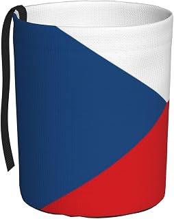 Flag of The Czech Republic Durable Oxford Fabric Car Trash Bin for All Vehicle Types