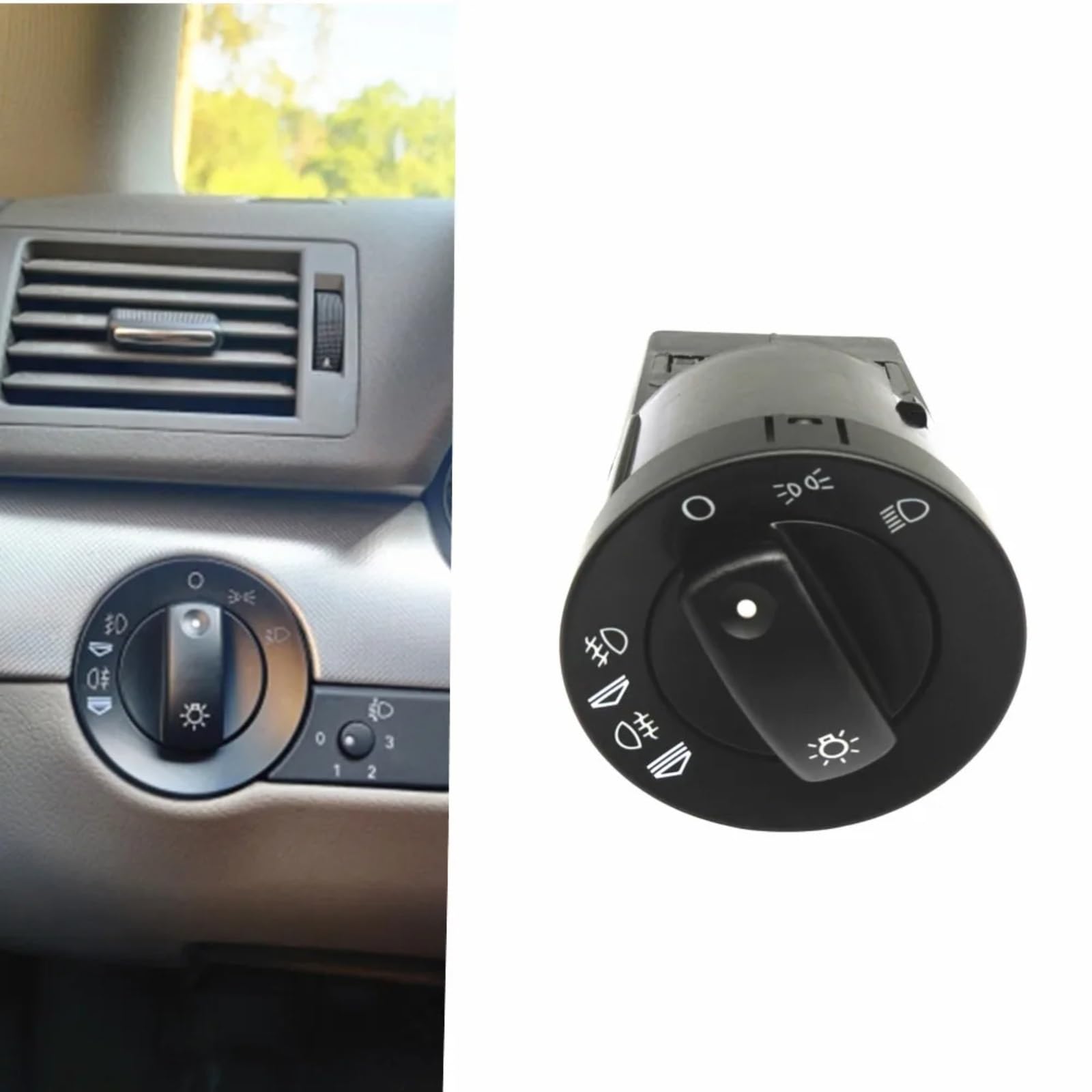 Kompatibel Mit A4 Für Avant Für 8E5 B6 2001 2002 2003 2004 Autoscheinwerferschalter-Reparaturkomponente Ersetzen Sie Autoteile OEM: 8E0941531A Auto-Hauptlichtschalter