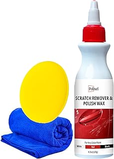 Car Scratch Remover for Vehicles Paint Scratch Repair Wax Auto Scuff & Swirl Remover Polishing Rubbing Compound with Pad and Towel Works on Cars, Trucks, SUVs, RVs & More - 4.2 oz / 120 ml