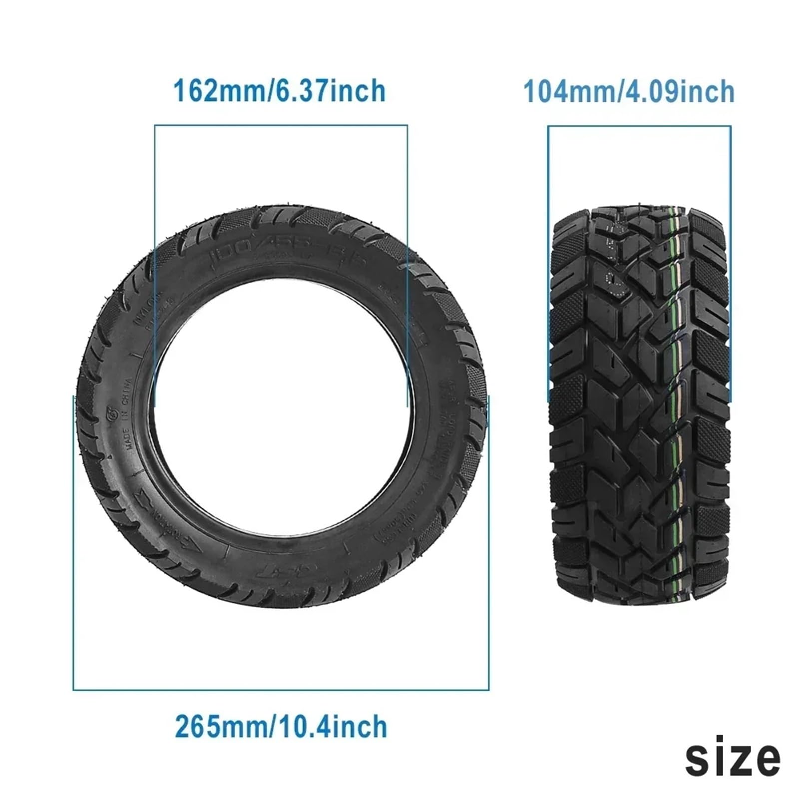 Générique Pneu Anti-Crevaison Trottinette Pneu tubeless 100/55-6.5 antidéflagrant for trottinettes électriques 2/Ultra