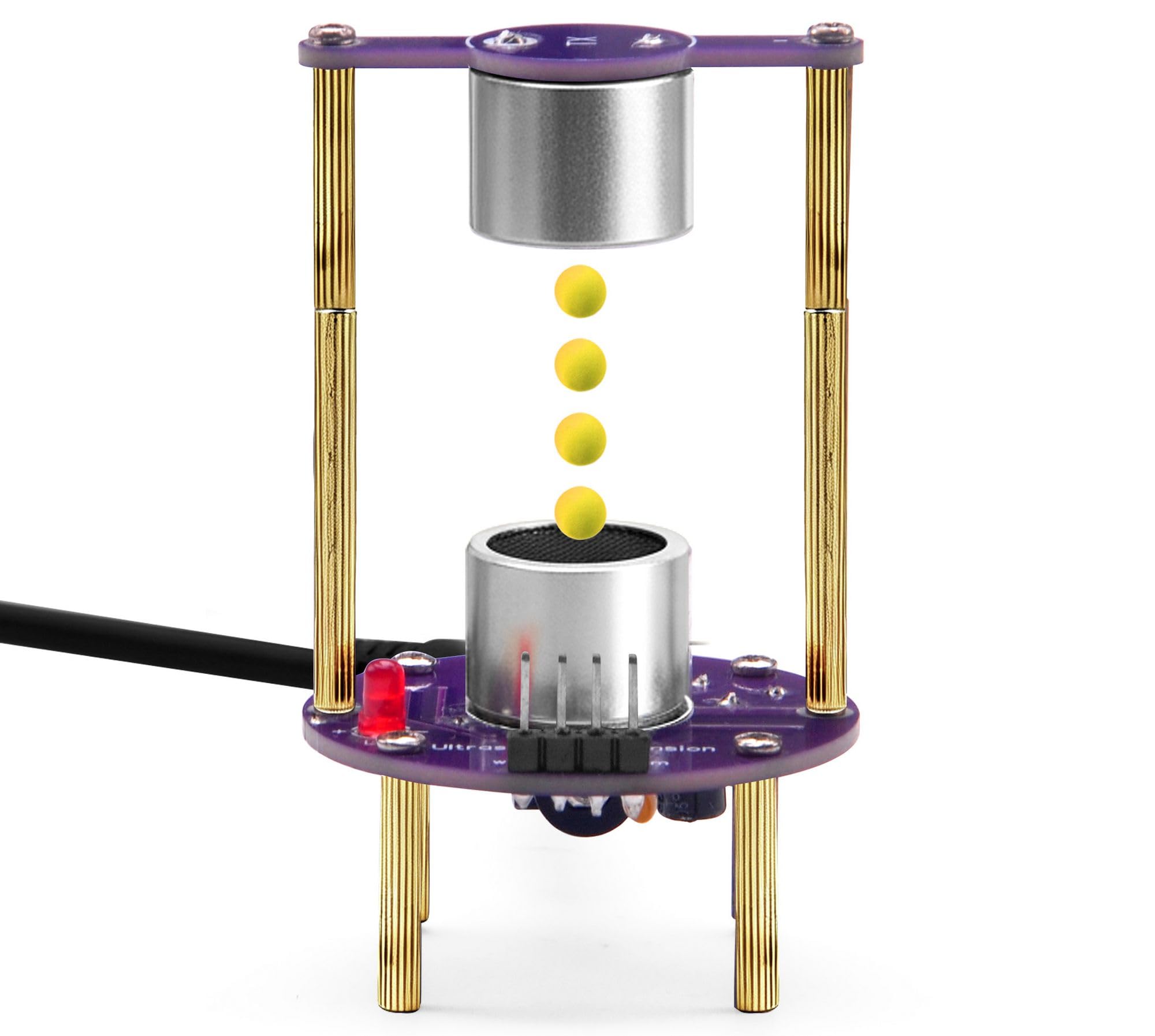 OSOYOO DIY Ultrasonic Levitation Kit – Build Your Own Floating Object Device, Soldering Practice Electronic Project for Beginners, STEM Science Kit for Adults & Teens (USB Powered)