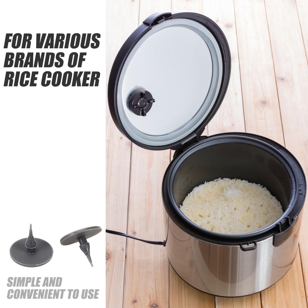 BRIGHTFUFU 20pcs Silicone Rice Cooker Steam Valve Gaskets Pressure Valve Replacement Pads for Various Models Kitchen Utensils and Accessories for Efficient Cooking