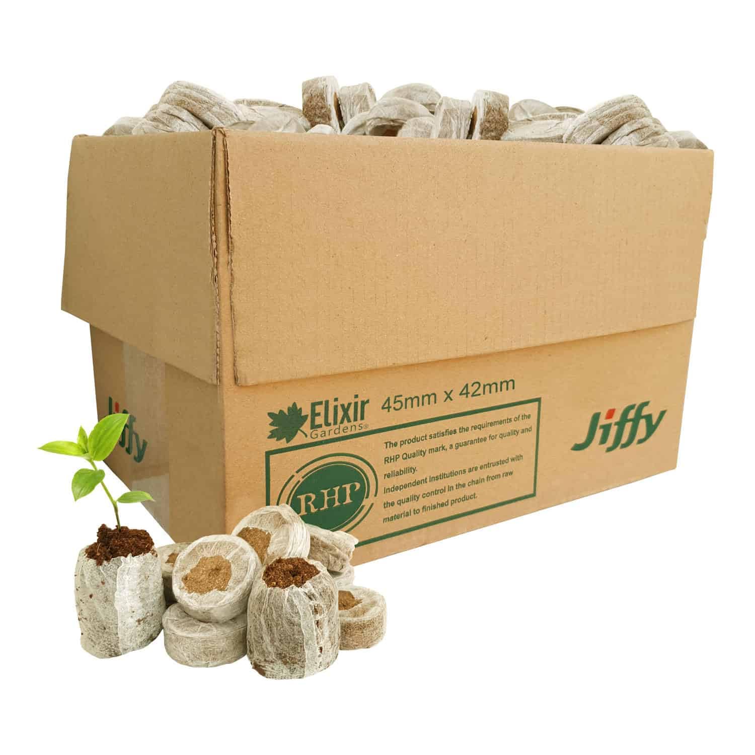 Elixir Gardens Jiffy Seed Starter Pellets for Propagation & Germination | 45mm x 400