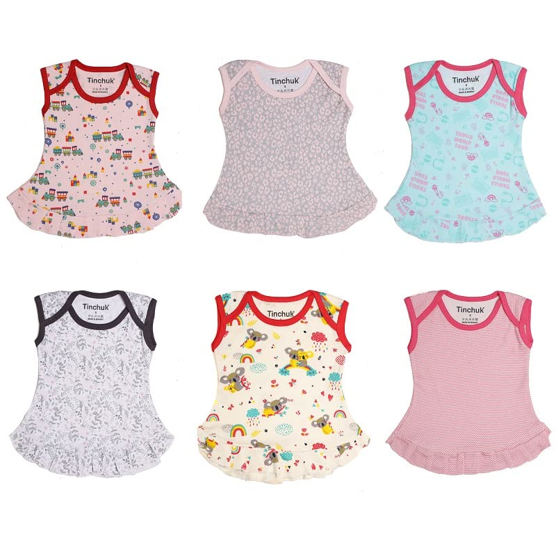 tinchuk Baby Girl's A-Line Mini Dress(Pack of 6)-picture-45