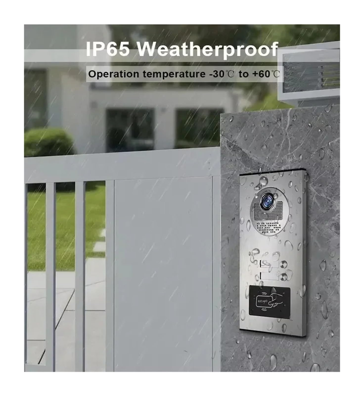Videocitofono Domestico da 3 unità for Appartamenti Citofono(4 Unit Intercom Set)