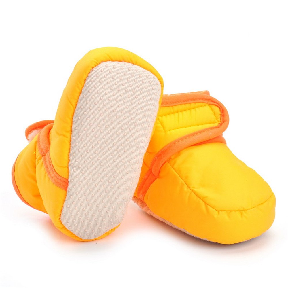 ESTAMICO Baby Winterstiefel Jungen Winter Babyschuhe Mädchen Gelb 3-6 Monate