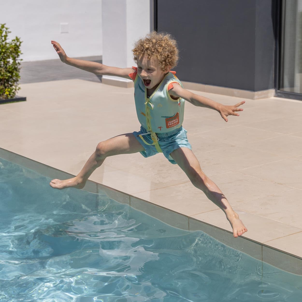 Flamingueo Chaleco Natación Niños Neopreno Espuma EPE Correa Ajustable 3-6 Años