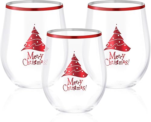 Miniatura 15 de SUT Copas de vino desechables transparentes sin tallo, vasos irrompibles de 12 onzas, paquete de 32 unidades, inastillables, reciclables, vasos