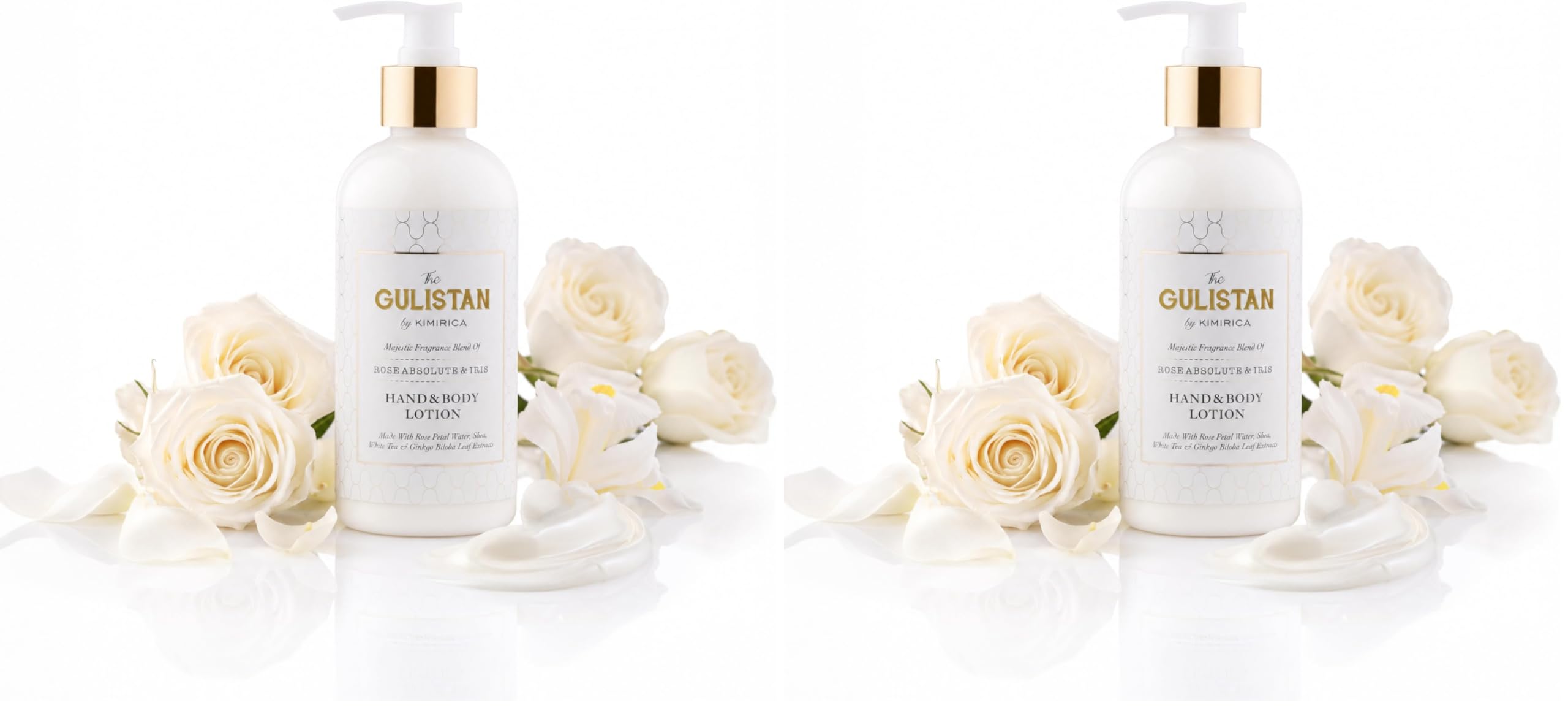 Kimirica The Gulistan Moisturizing Hand and Body Lotion | 100% Vegan and Paraben Free with Goodness of Rose Water for men & women | Shea, White Tea and Ginkgo Biloba | 100% Vegan 300ml (Pack of 2)-image-20