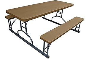 Sturdy Plastic Picnic Table for Indoor and Outdoor Gatherings