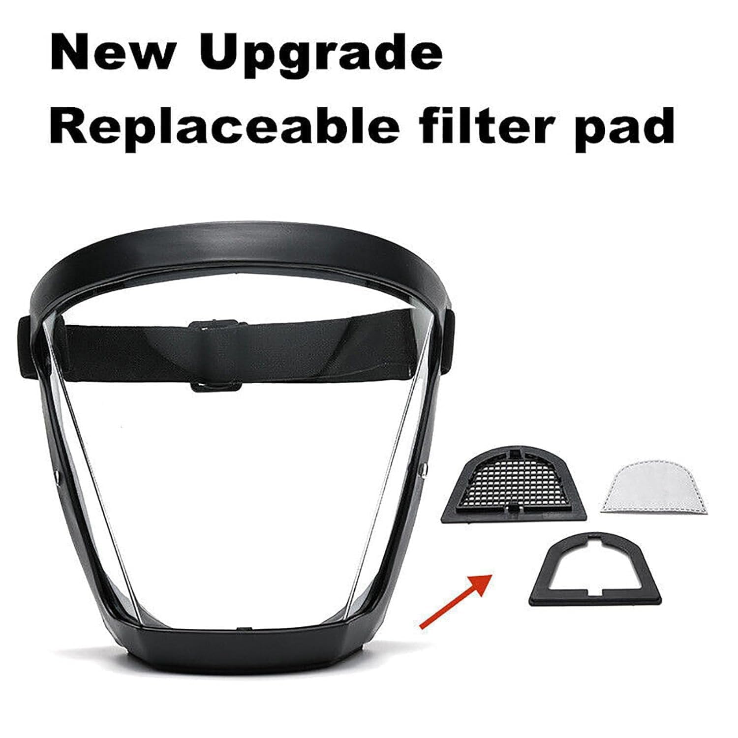 Helmet Dust Shield Tooltekt Anti-Fog Face Shield Full Coverage