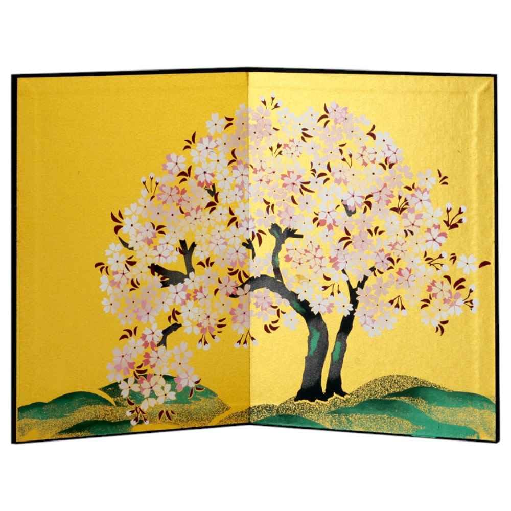 雛人形 桜の金彩・極上屏風 雛人形 桜の金彩・極上屏風