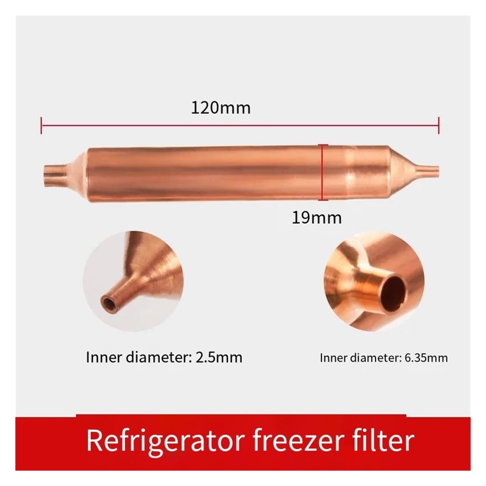 Secador Filtro Refrigerador 120 Mm X 19 Mm