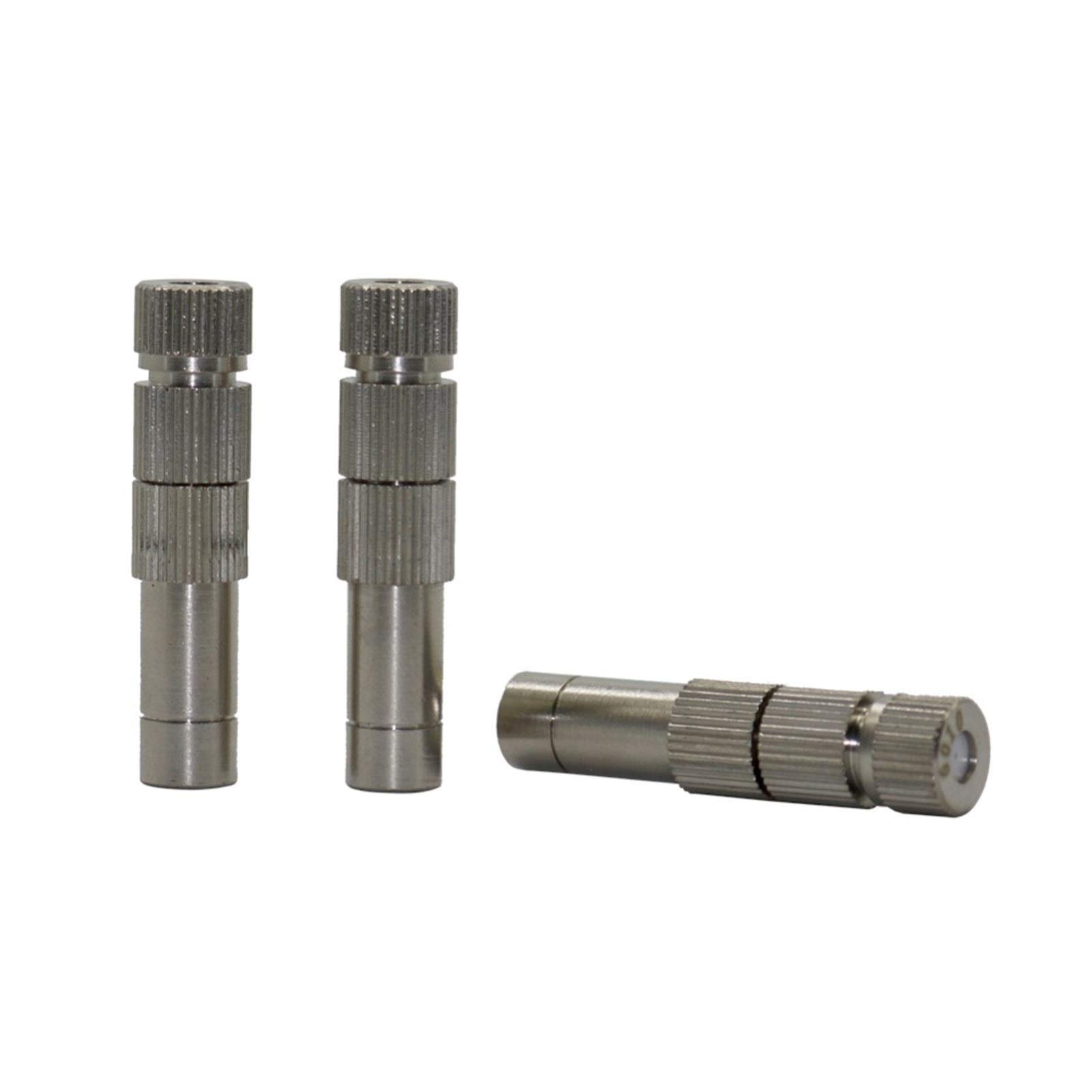 Gartenbewässerungssystem-Werkzeuge 0,2-0,6 mm Kupfersprüher mit Filter, 8 mm Schiebeverschluss-Schnellanschlussdüse, 30 Gewächshaus-Kühlzerstäuberdüsen (Farbe: 0,4 mm Nebel)