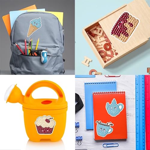 Mugiwala 5D Diamond Painting Kits For Kids Diamond Painting Stickers Ice Cream Diamond Arts Kits And Crafts For Kids Ages 6-8-12 (Ice Cream-1) #TOP5