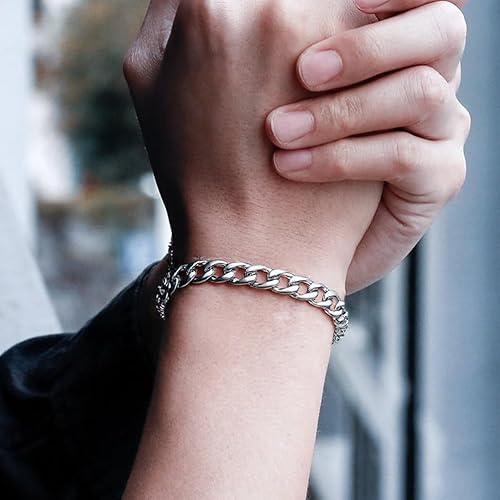 Miniatura 3 de Pulsera ajustable de cadena gruesa de acero inoxidable