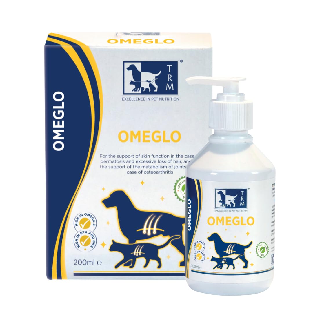 Omeglo 200ml Is A Liquid Supplement For Dogs And Cats. Supports Skin Function In the Case Of Dermatosis, Excessive Hair Loss And To Support Joints In The Case Of Osteoarthritis. Ideal For Itchy Dogs โ image 1