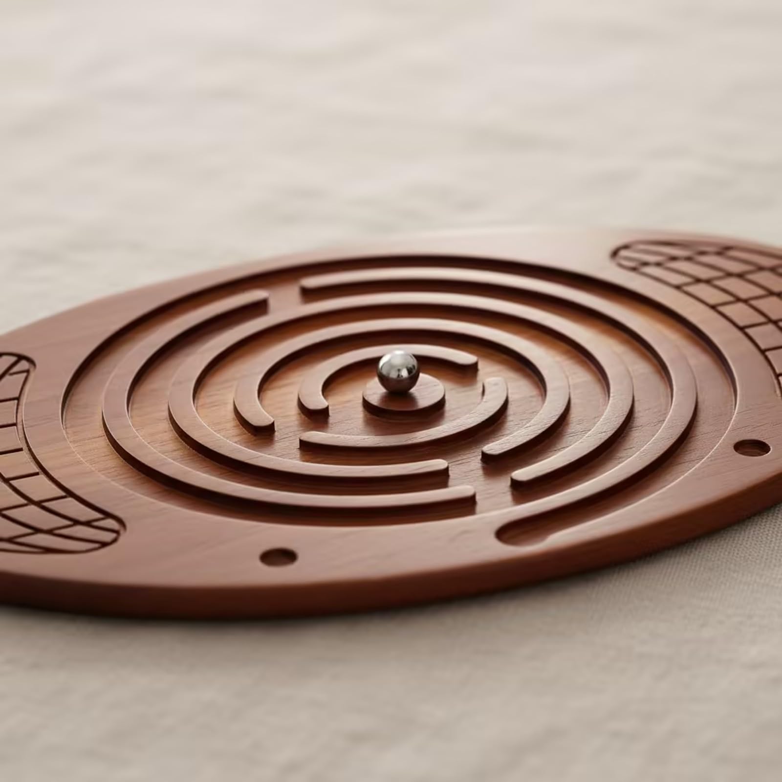 Tavola a per Equilibrio | Stabile, Pedana di Equilibrio Ovale in Legno, per Gioco Attivo, Bambini