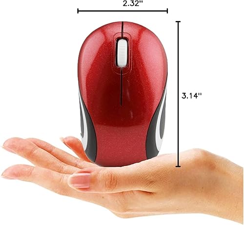 Miniatura 8 de Ratón inalámbrico lindo mini ratón de computadora para computadora portátil tamaño pequeño Ratones ópticos USB 3 botones 1000 DPI ratón inalámbrico