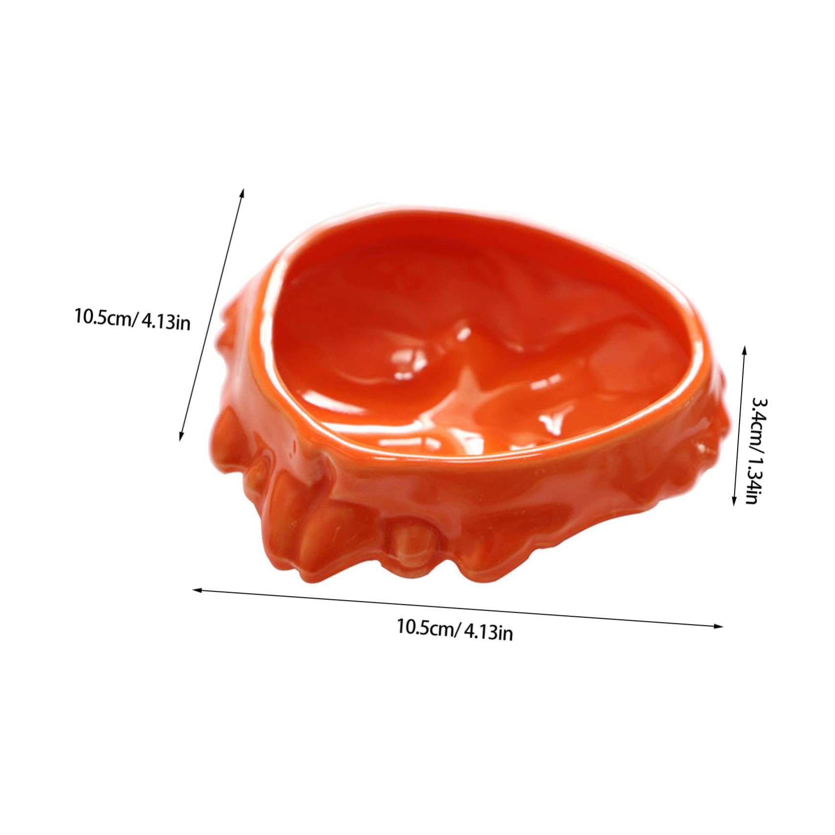 Cabilock Plato De Cerámica Crab Diseño Novedoso Perfecto Para Familias y Restaurantes