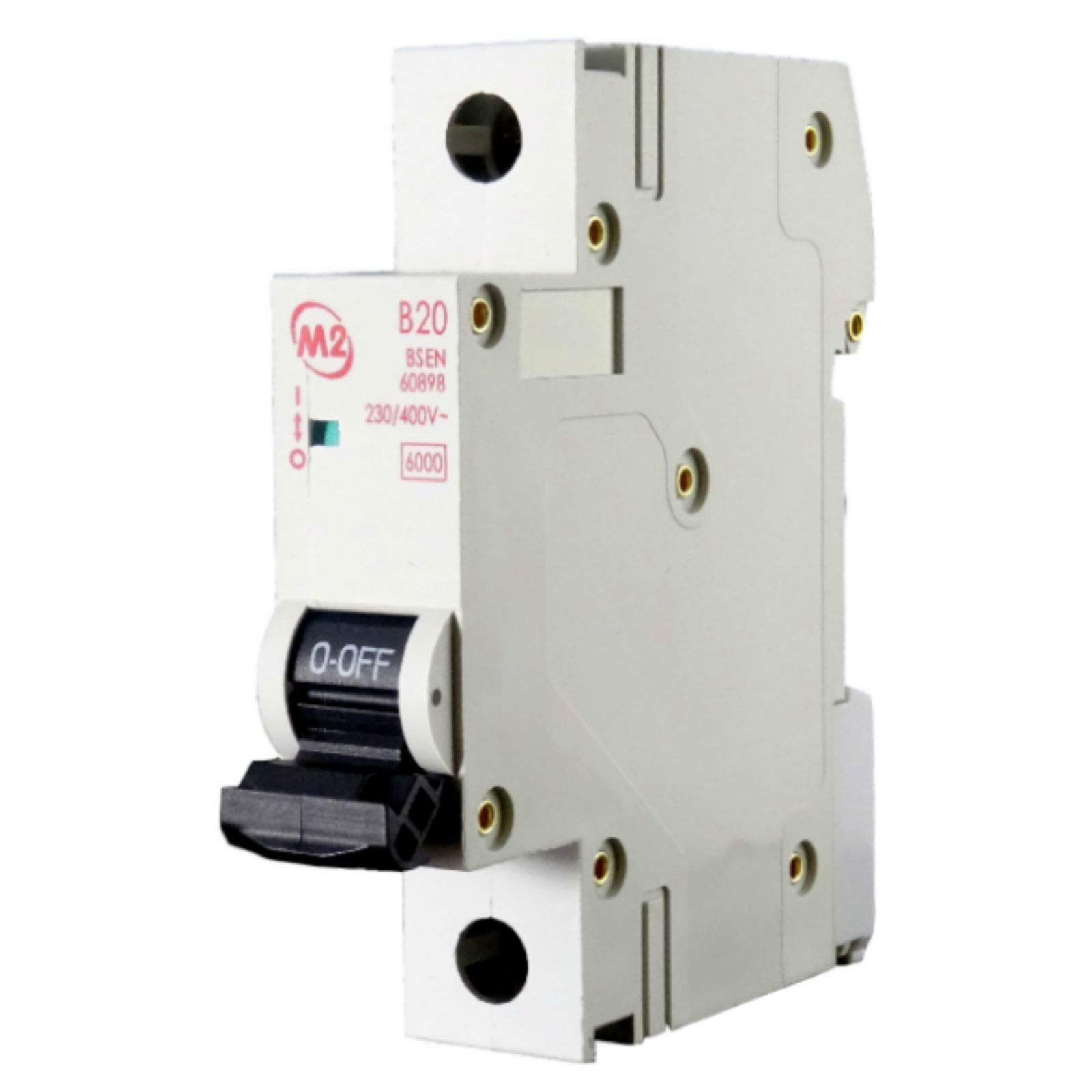 Proteus M2B20 Miniature Circuit Breaker MCB 6kA Type B SP 20 amp