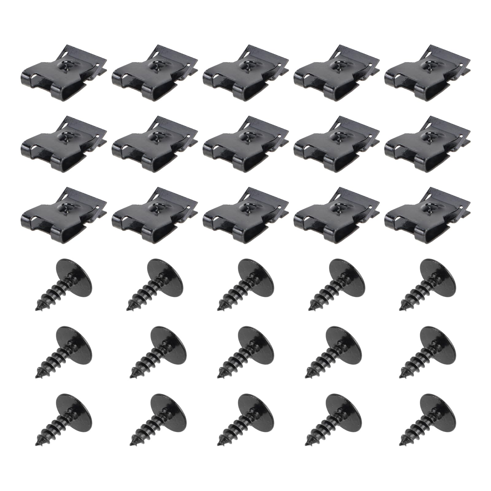 Amazon.com: GoaMotors 30pcs N90974701 Fender Screw Bolt U Nut Kit  